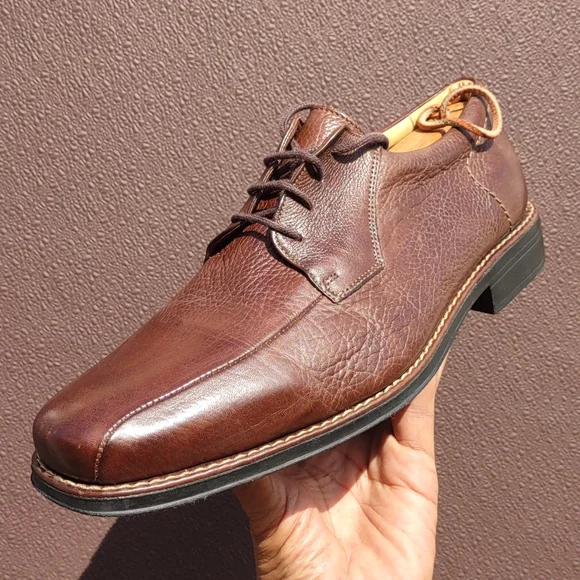 SANDRO MOSCOLONI TROY BROWN BICYCLE FRONT LEATHER DERBY SHOES Sandro Moscoloni Mens Belmont Bicycle Toe Derby Leather Troy  main image 4